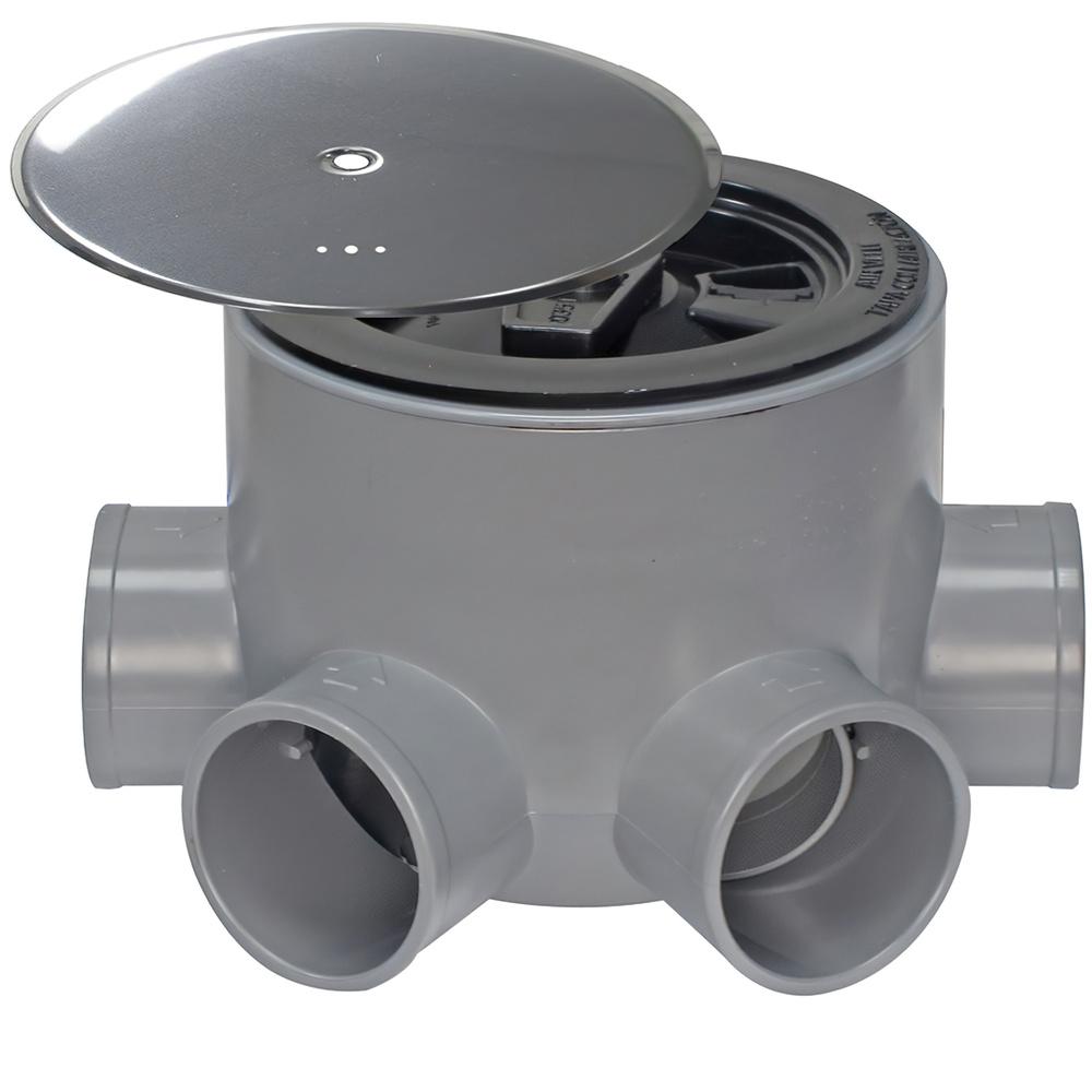 Bote Sifonico PVC T 85 A 110 50-40 Altura 85 mm. Con Tapa Aireación Bote Sifonico PVC T 85 A 110 50-40 Altura 85 mm. Con Tapa Aireación