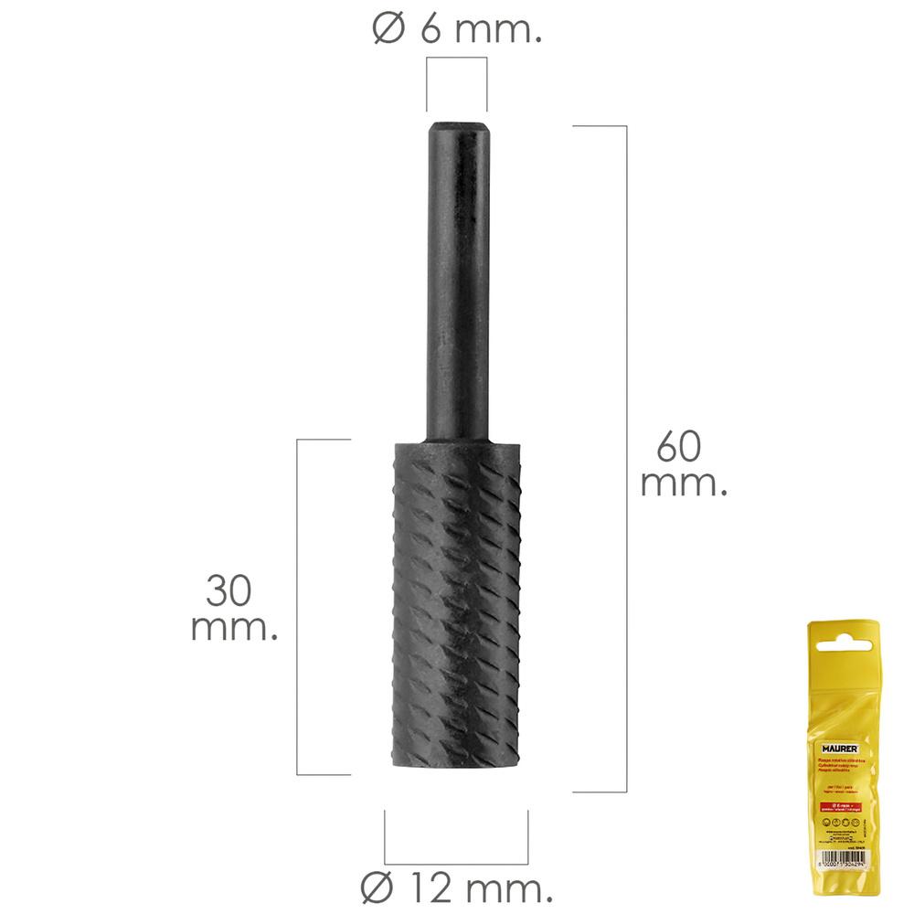 Fresa Rotativa Para Metal Cilindrica Ø 12 mm. Para Taladro / Fresadora Fresa Rotativa Para Metal Cilindrica Ø 12 mm. Para Taladro / Fresadora