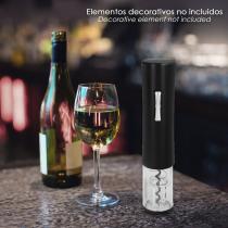 Sacacorchos Abrebotellas Electrico A Pilas (4 AA No Incluida) Con Descapsulador, Abridor Botella Vino, Saca Corchos Botella Vino