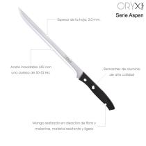 Cuchillo Aspen Jamonero Hoja Acero Inoxidable 25 cm. Negro