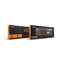 Teclado gaming krom kernel usb retroiluminado mecanico negro