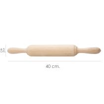 Rodillo Amasar Madera Oryx 40 cm.