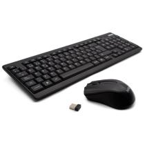 Kit teclado + mouse raton nilox wireless inalambrico negro