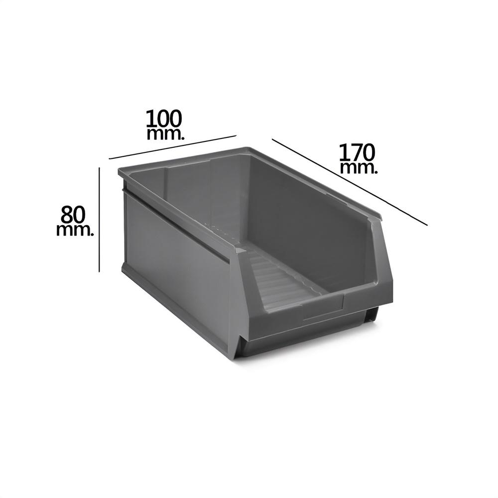 Gaveta Apilable Almacenamiento Gris Nº51 170x100x80 mm. (1/6)