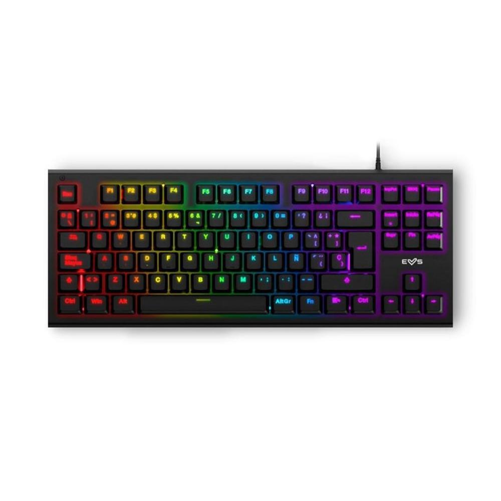 Teclado mecanico energy sistem esg k6 mechanik ne led rainbow - 88 teclas antighosting - xbox - ps4 - pc