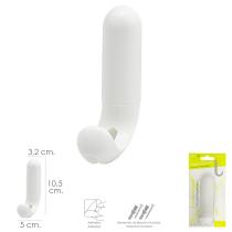 Colgador Adhesivo / Atornillable Blanco