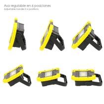 Linterna de Trabajo Led Multifunción Recargable 2.000 mAh. / 10 W. / 500 Lúmenes / 4 Imanes / Bateria Externa / Soporte 180º
