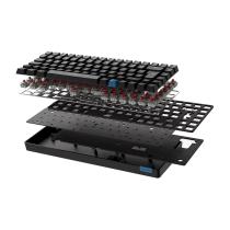 Teclado gaming hiditec gm1k switches red negro
