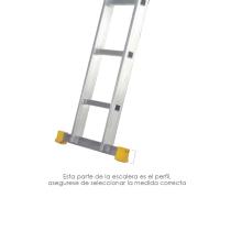 Contera Larguero Escalera 2 y 3 tramos / Escalera Multiposicional con Perfil 58 mm. Versión 2019