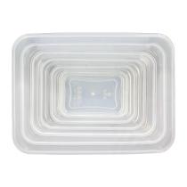Juego Recipientes Cierres Hermeticos Plastico Rectangulares (6 Piezas)