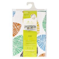 Mantel Hule Rectangular Hojas Colores Impermeable Antimanchas PVC 140x250 cm. Recortable Uso Interior y Exterior