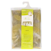Mantel Hule Rectangular Hojas Transparente Impermeable Antimanchas PVC 140x250 cm. Recortable Uso Interior y Exterior