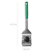 Espatula Con Cepillo Rascador Para Barbacoa 41,5 cm.