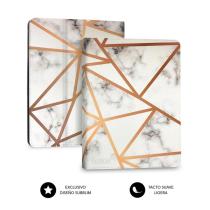 Funda subblim subkt5 - bttw10 para tablet 11 pulgadas trendy marmol blanco