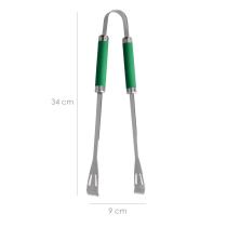 Set Complementos Para Barbacoa 3 Piezas. (Espatula, Pinzas y Tenedor) 34,5 cm.