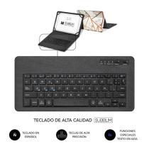 Funda subblim subkt5 - bttw10 para tablet 11 pulgadas trendy marmol blanco