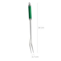 Set Complementos Para Barbacoa 3 Piezas. (Espatula, Pinzas y Tenedor) 34,5 cm.