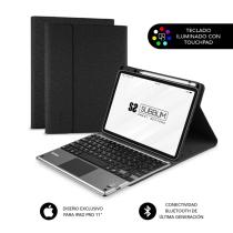 Funda + teclado subblim para ipad pro 11 pulgadas negro - gris