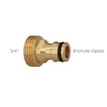 Adaptador Manguera Laton 3/4" macho