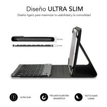 Funda tablet subblim keytab pro para tablet 10.1 pulgadas gris