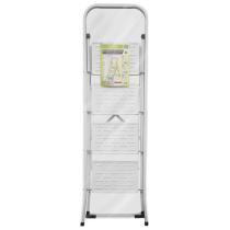 Escalera Domestica Acero 4 Peldaños, Escalerilla Blanca