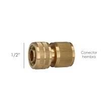 Conector Manguera Laton 1/2" Hembra, Adaptador Grifo, Conector Grifo A Conector Rapido