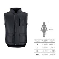 Chaleco Multibolsillos Negro XXL, Chaleco Poliester Con 3 Bolsillos Esteriores y Uno Interior, Chaleco Trabajo, Chaleco Laboral
