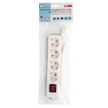Base Multiple 4 Tomas Con Toma De Tierra Con Interruptor