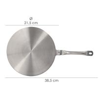 Adaptador Para Induccion / Vitroceramica Ø 21.5 cm. 3 Capas Acero Inoxidable / Aluminio