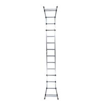 Escalera Telescópica Aluminio 6+6 Peldaños Perfil 67 mm.