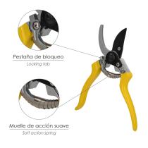 Tijeras Podar 1 Mano Japonesa Akagi T-8S 220 mm. Mangos Aluminio Endurecido, Hoja Recubierta PTFE