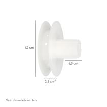 Disco Plastico Compacto Para Persianas. Rodamieto 120x40 mm. Para cintas hasta 20 mm.