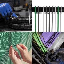 Brida Nylon 100%. Color Verde 4,6 x 390 mm. Bolsa 100 Unidades. AbraBridas Nylon 100% Verde 4,6x390 mm. (Bolsa 100 Unidades)