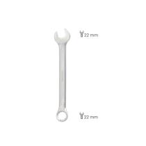 Llave Combinada Plus 22x22 Acero Cromo Vanadio DIN 3113. Llave Doble Boca, Llave Fija, Llave Estrella