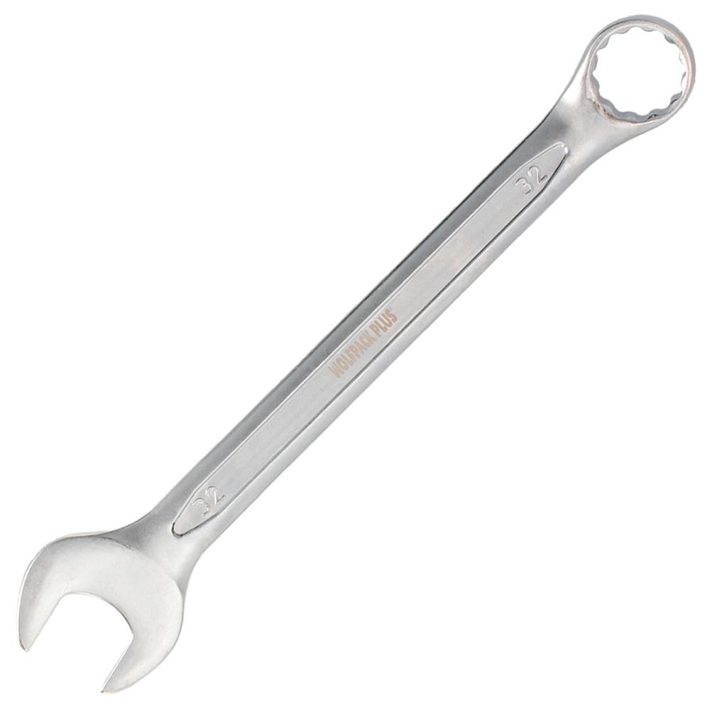 Llave Combinada Plus 32x32 Acero Cromo Vanadio DIN 3113. Llave Doble Boca, Llave Fija, Llave Estrella