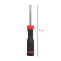 Juego De Puntas con Destornillador 1/4" 7 Piezas. Acero Cromo Vanadio, Kit Destorpuntas, Puntas Destornillador.