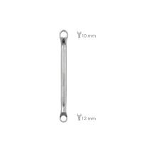 Llave Estrella Acodada Plus Acero Cromo Vanadio 12x13 DIN 838. Llave Doble Boca Acodada, Llave Fija Estrella Acodada