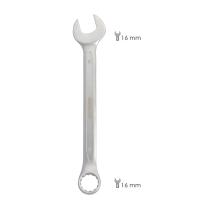 Llave Combinada Plus 16x16 Acero Cromo Vanadio DIN 3113. Llave Doble Boca, Llave Fija, Llave Estrella