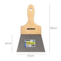 Espatula Techos Mango Madera Hoja Acero 90 x 140 mm. Espatula Yeso, Espatula Pintor, Espatula Masillas, Espatula Pladur, etc.