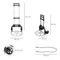 Carretilla Plegable Aluminio Portatil 60 kg.