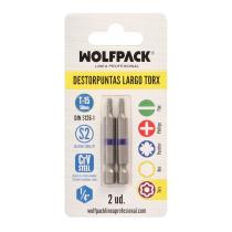 Puntas Largas Destornillador Torx T15 (2 Piezas). Acero S2 al Cromo Vanadio. Puntas Hexagonales, Destorpuntas,