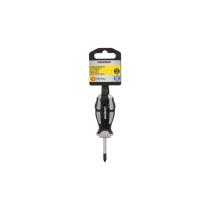 Destornillador Phillips Acero S2 Mango TPR Bimaterial. Medida PH 1 x Ø 5,0 x 38 mm. DIN5262.