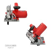 Sierra Circular 1300 Watt. Con Laser Disco 185 mm. 4.700 RPM Corte Inglete Regulador de Profundidad. Ingletadora, Sierra Madera