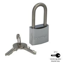 Candado Inoxidable Arco Largo 30mm.