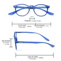 Gafas Lectura Connecticut Color Azul Aumento +1,5 Patillas Para Colgar Del Cuello , Gafas De Vista, Gafas De Aumento