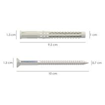 Taco NC-PS Con Tirafondo Torx 40 10 x 100 mm. (Caja De 50 Piezas)
