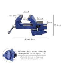 Tornillo Banco Giratorio Heavy Duty 155 mm Banco De Mesa Giratorio, Tornillo Sujeción, Abrazadera De Banco, Tornillo Banco Tubos