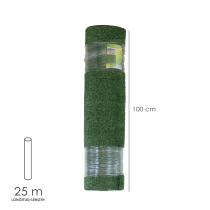 Cesped Artificial 7 mm. Rollo 1x25 mt. Césped Moqueta Para Interior y Exterior. Jardín, Terraza, Balcón. Uso Domestico
