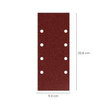 Lija Recambio Con Velcro 93x228 mm. con Agujeros Grano 180 (10 Piezas)