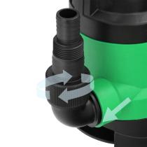 Bomba Aguas Sucias Sumergible 450 W. 8.000 lts/hora, Profundidad 5 Mts, Elevación 5,5 mts. Particulas max. Ø 30 mm.